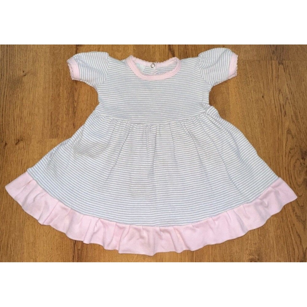 Paty Pima Cotton Ruffle‎ Dress, Made In USA, Baby Girl 3m, Dress Only - Picture 4 of 10